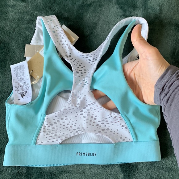 Adidas primeblue bra medium support XS NWT - Picture 7 of 13